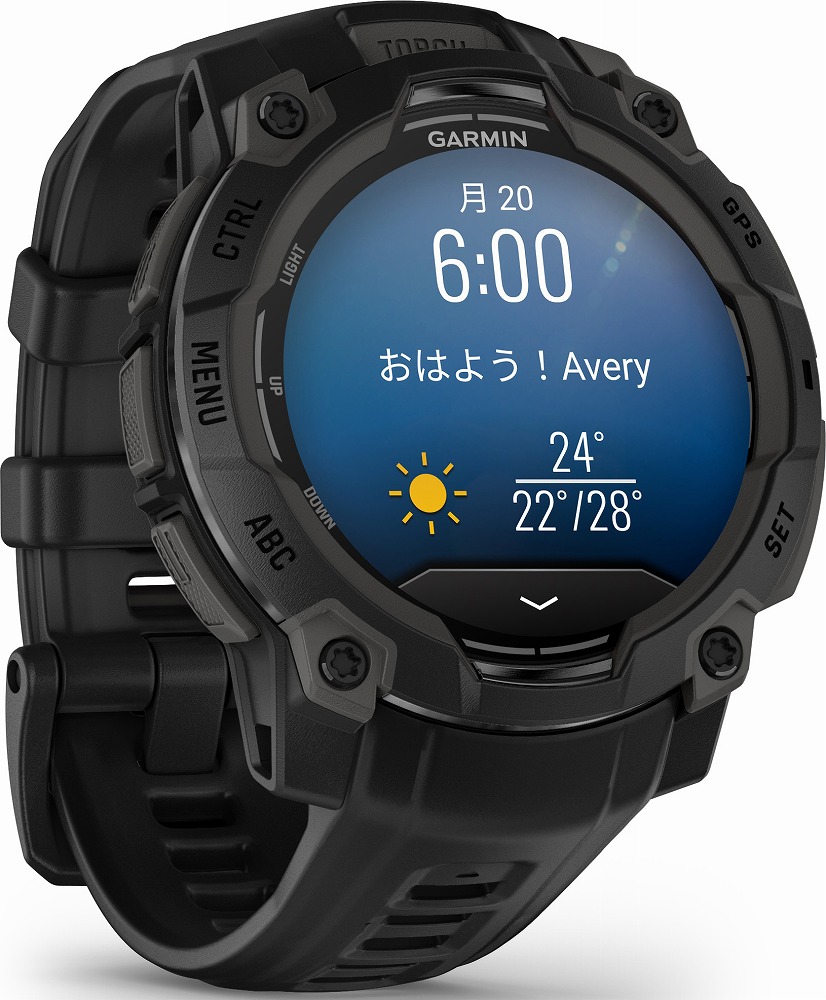 ガーミン Instinct 3 AMOLED 45mm Black【Suica対応】スマートウォッチ 010-02936-30 ガーミン Instinct 3 AMOLED 45mm Black【Suica対応】スマートウォッチ 010-02936-30