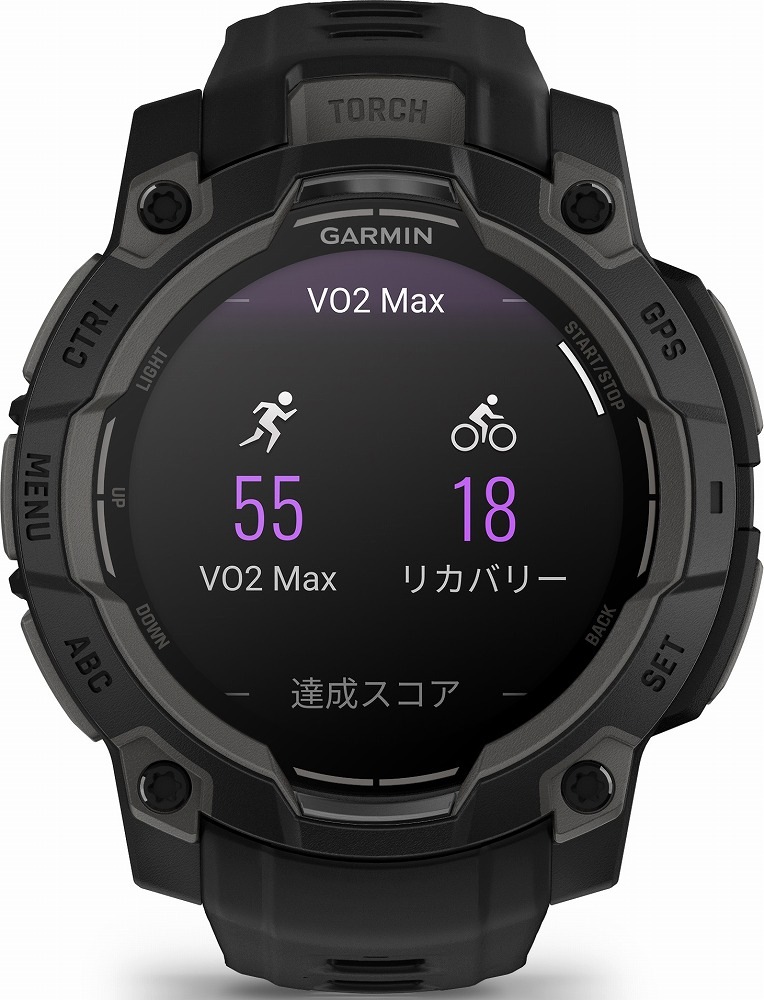 ガーミン Instinct 3 AMOLED 45mm Black【Suica対応】スマートウォッチ 010-02936-30 ガーミン Instinct 3 AMOLED 45mm Black【Suica対応】スマートウォッチ 010-02936-30