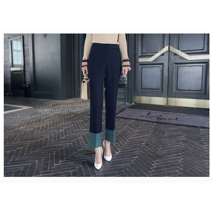 【急速出荷】セットアップ パンツスーツ レディース 上下セット 2点セット スーツジャケット 30代 おしゃれ 配色 結婚式 フォーマル スーツ ロング 入園式 卒業式 セレモニー 通勤 オフィス 4