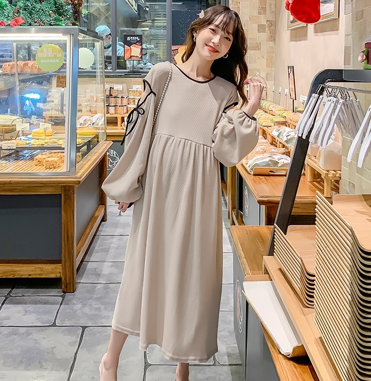 【日本未発売/送料無料】マタニティ ワンピース 袖カット ラウンドネック パフスリーブ リボン 【日本未発売/送料無料】マタニティ ワンピース 袖カット ラウンドネック パフスリーブ リボン