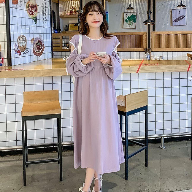 【日本未発売/送料無料】マタニティ ワンピース 袖カット ラウンドネック パフスリーブ リボン 【日本未発売/送料無料】マタニティ ワンピース 袖カット ラウンドネック パフスリーブ リボン