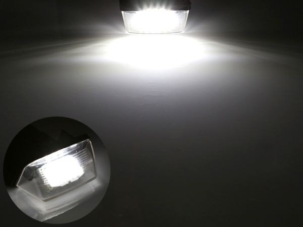 Qoo10] プジョー プジョー LED ライセンスランプ ナン