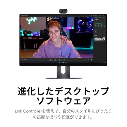 Insta360 Link 2C - PC/Mac 用 4K ウェブカメラ1/2 インチセンサー自動フレーミングHDRAI ノイズキャンセリング マイク配信やビデオ通話ゲーム配信に役立つジ