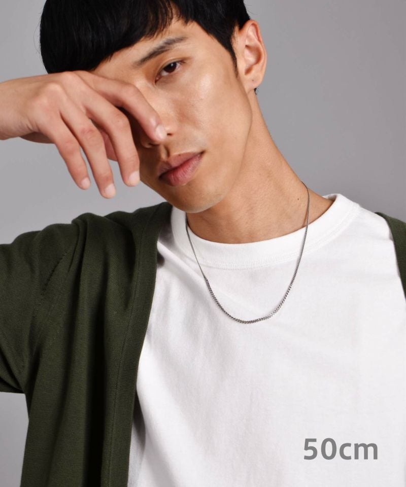 ネックレスチェーン メンズ グラデーション チェーンネックレス 喜平 SV925 LH-1NC056C 【ネコポス】