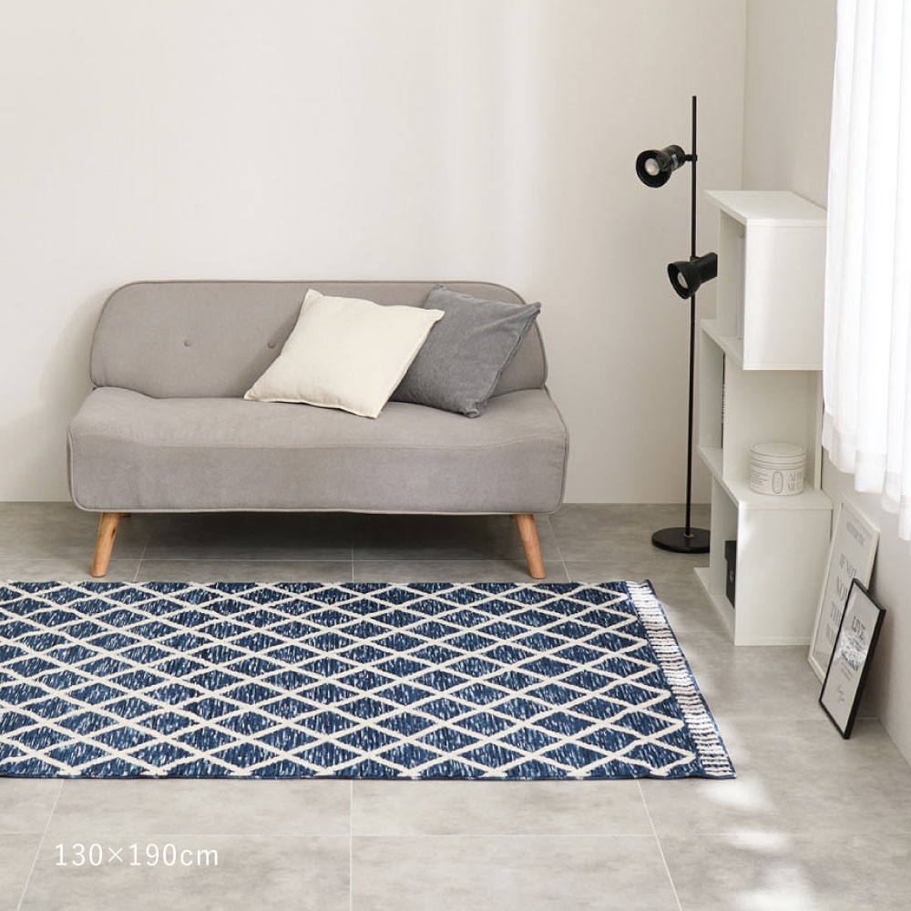 シェニールマット ラグマット 約130×190cm アイラ 高級感/ナチュラル シェニールマット ラグマット 約130×190cm アイラ 高級感/ナチュラル