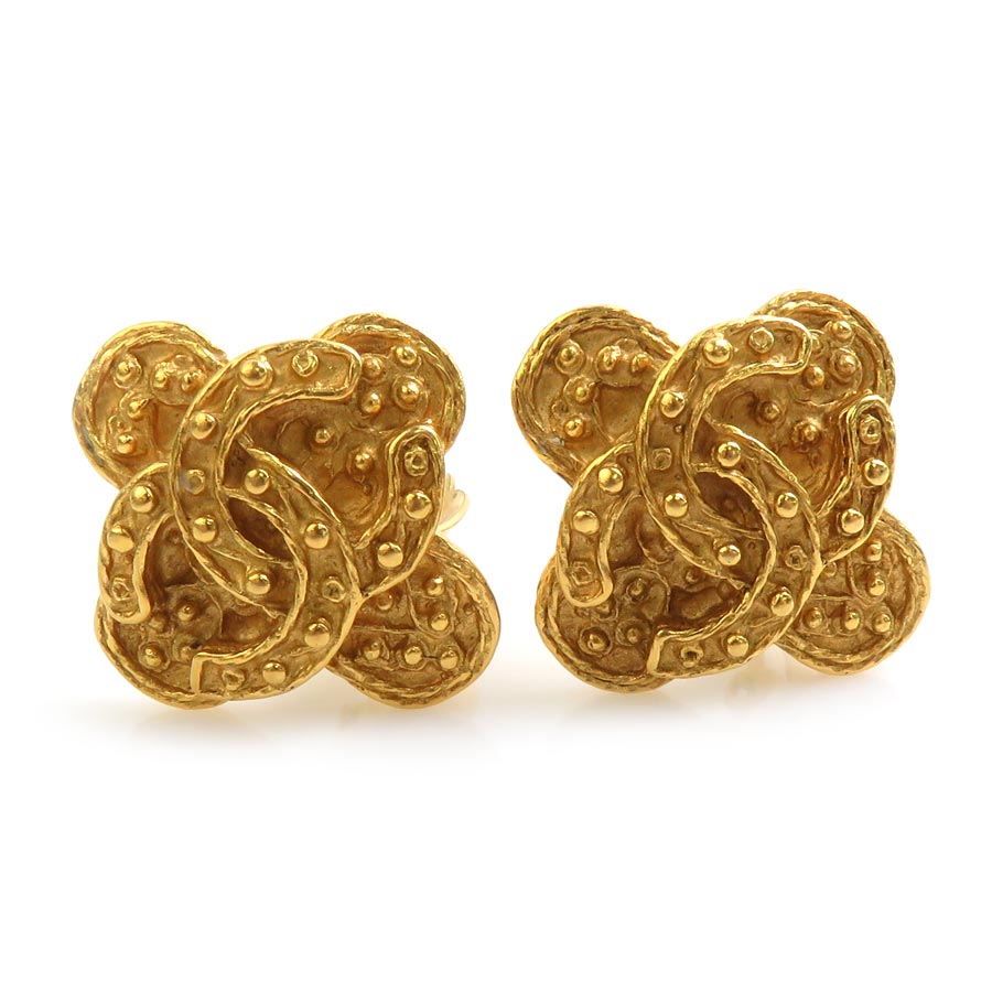 シャネル CHANEL イヤリング ココマーク メタル ゴールド レディース e60425a シャネル CHANEL イヤリング ココマーク メタル ゴールド レディース e60425a