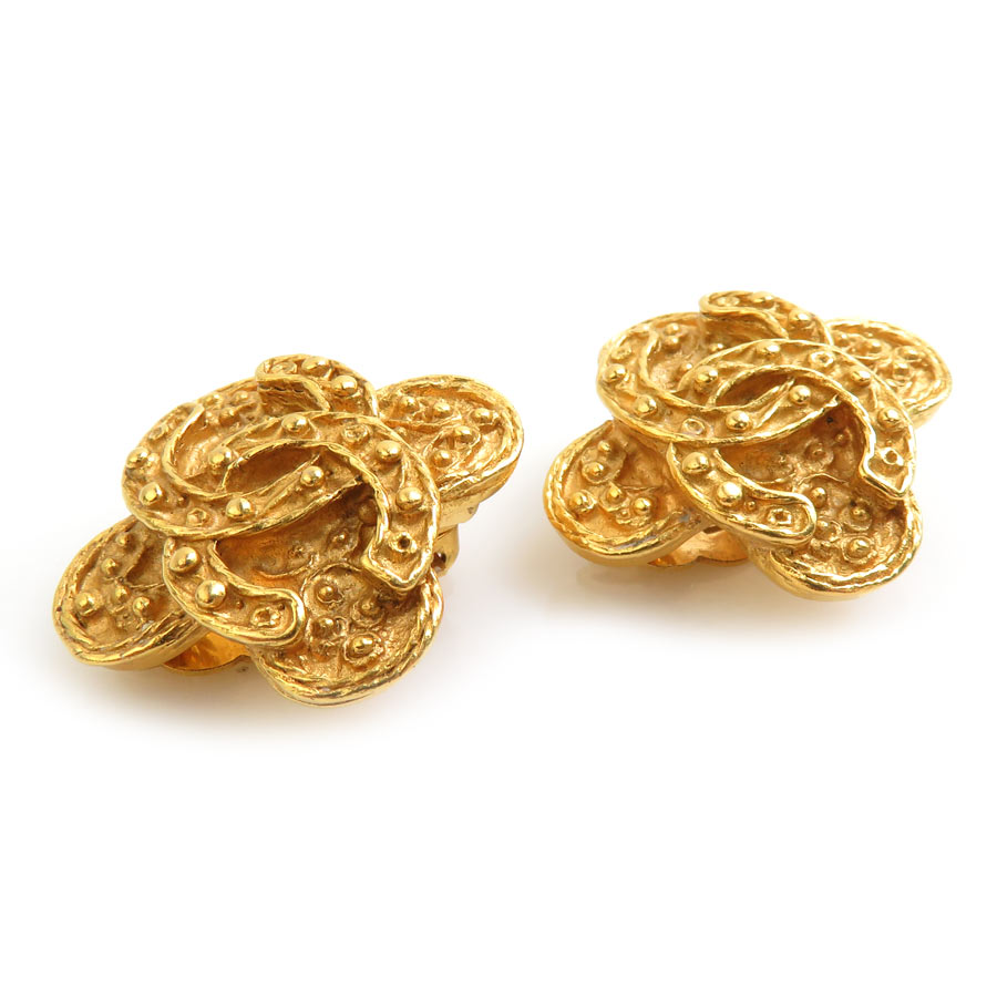 シャネル CHANEL イヤリング ココマーク メタル ゴールド レディース e60425a シャネル CHANEL イヤリング ココマーク メタル ゴールド レディース e60425a