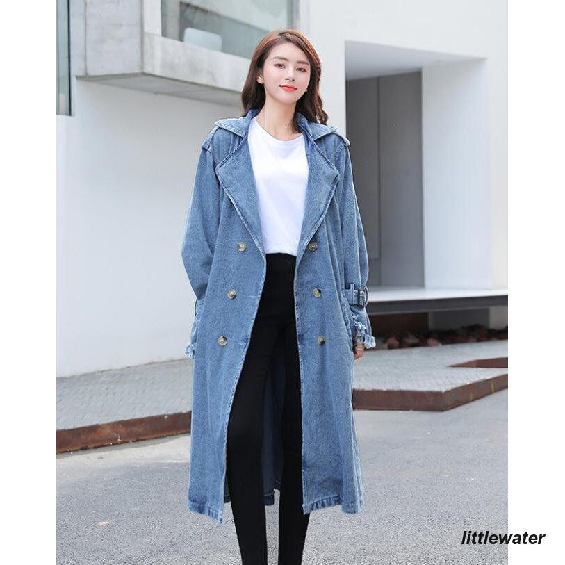 デニム コート トレンチコート チェスターコート レディース スプリングコート ジャケット アウター 春ライトデニム羽織ロング エレガント防風 デニム コート トレンチコート チェスターコート レディース スプリングコート ジャケット アウター 春ライトデニム羽織ロング エレガント防風