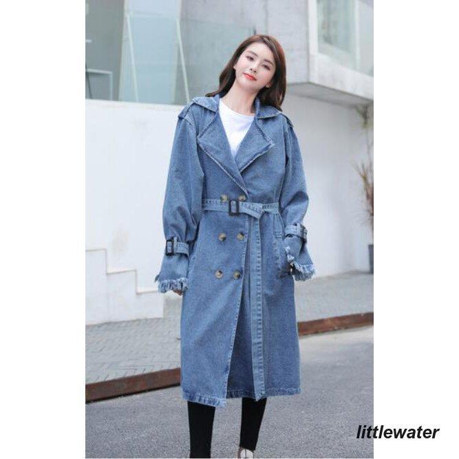 デニム コート トレンチコート チェスターコート レディース スプリングコート ジャケット アウター 春ライトデニム羽織ロング エレガント防風 デニム コート トレンチコート チェスターコート レディース スプリングコート ジャケット アウター 春ライトデニム羽織ロング エレガント防風