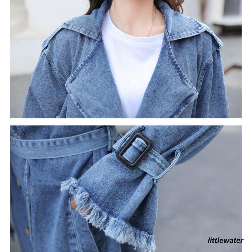 デニム コート トレンチコート チェスターコート レディース スプリングコート ジャケット アウター 春ライトデニム羽織ロング エレガント防風 デニム コート トレンチコート チェスターコート レディース スプリングコート ジャケット アウター 春ライトデニム羽織ロング エレガント防風