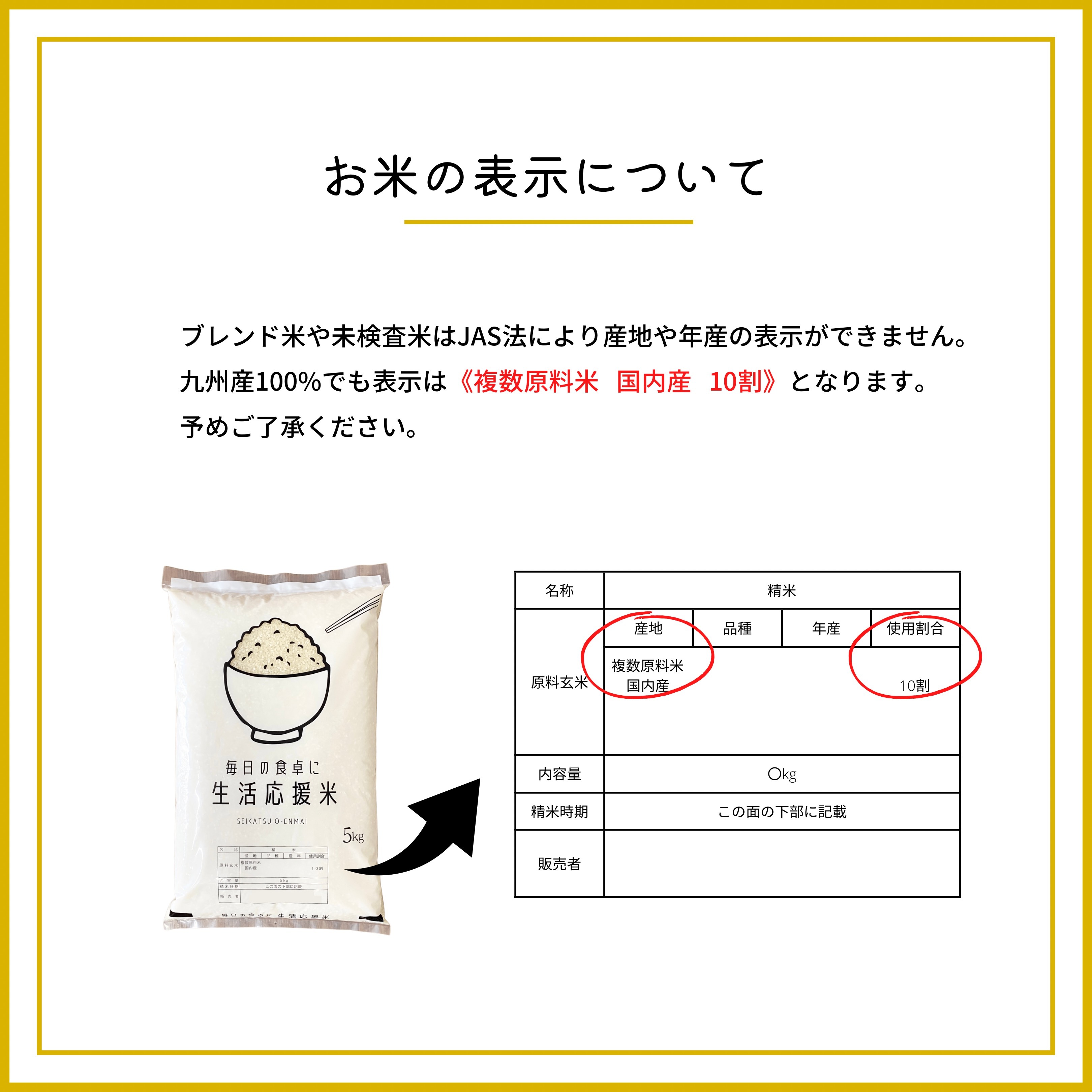 Qoo10] 生活応援米 20kg 【令和7年産入り】