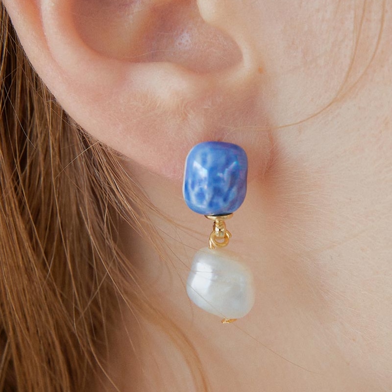 twice着用 [cerabonito] Ceramic Pearl Drop Earring mdprevattcaulkingandwaterproofing.com