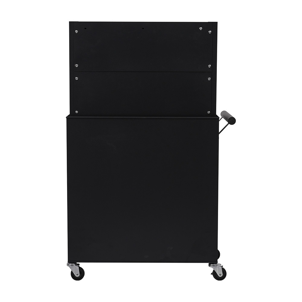 ツールキャビネット 多機能 ツールワゴン ツールカート工具カート ロールキャビネット スチール ローラーキャビネット ハンドル W76×D37×H117cm DIY 引き出し 有孔ボード付き 鍵付き