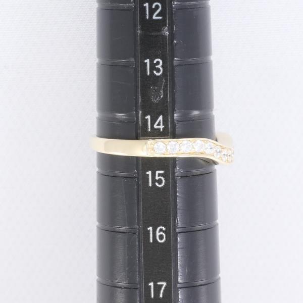 K14 14金 YG イエローゴールド リング 指輪 14.5号 ジルコニア