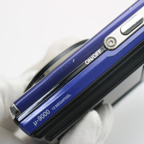 超美品 μ-9000 ブルー OLYMPUS デジカメ 67