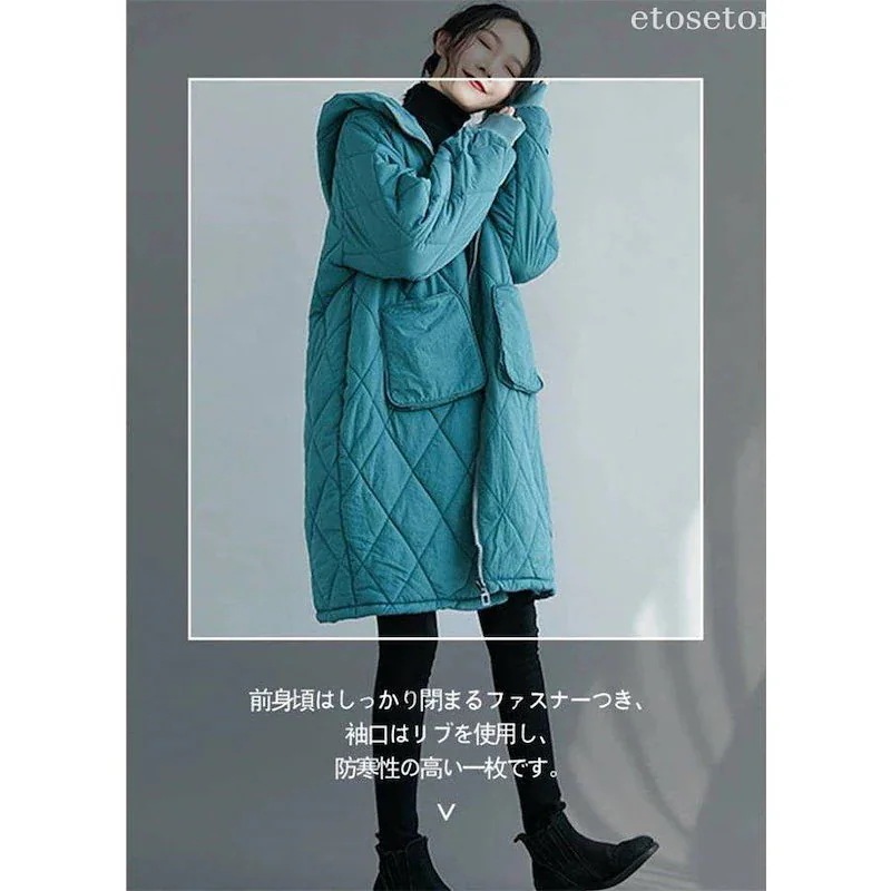 新入庫 キルティングコート レディース フード付き 中綿コート ロングコート ジャケット 新入庫 キルティングコート レディース フード付き 中綿コート ロングコート ジャケット