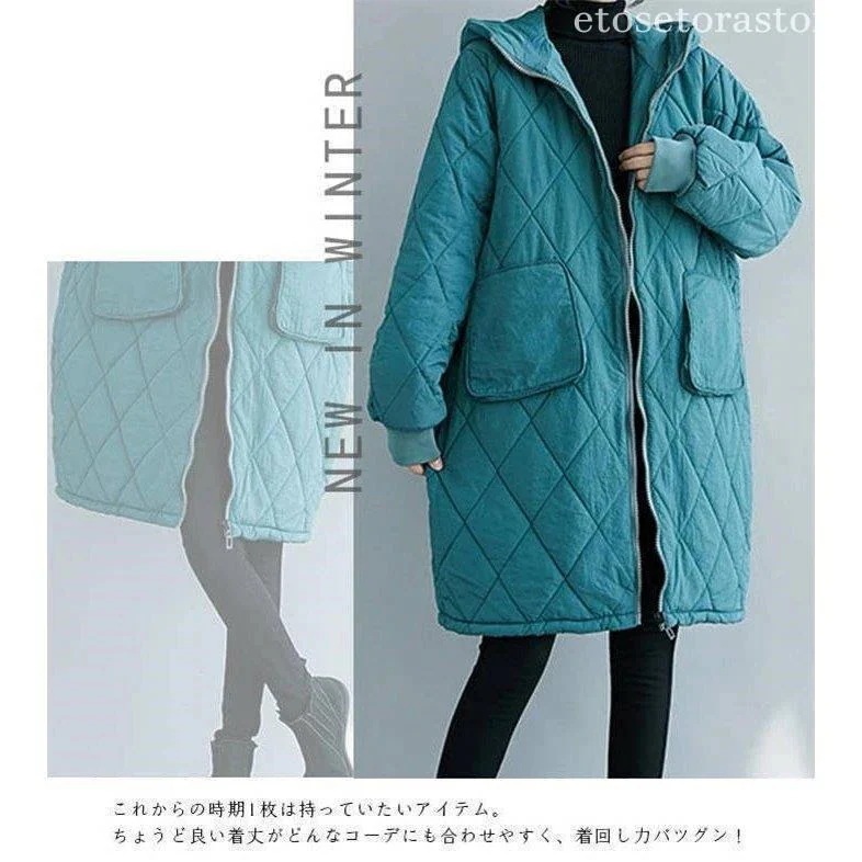 新入庫 キルティングコート レディース フード付き 中綿コート ロングコート ジャケット 新入庫 キルティングコート レディース フード付き 中綿コート ロングコート ジャケット