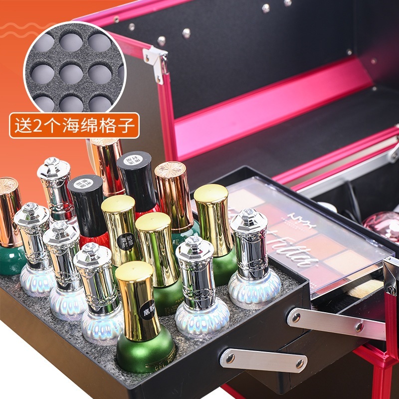 アルミ合金 メイクボックス 多機能 多層 化粧ケース 鎖付き 大容量 持ち運び メイクアップ コスメボックス アルミニウム合金 化粧 収納 ボックス 小分け プロ 仕切り メガ割 アルミ合金 メイクボックス 多機能 多層 化粧ケース 鎖付き 大容量 持ち運び メイクアップ コスメボックス アルミニウム合金 化粧 収納 ボックス 小分け プロ 仕切り メガ割