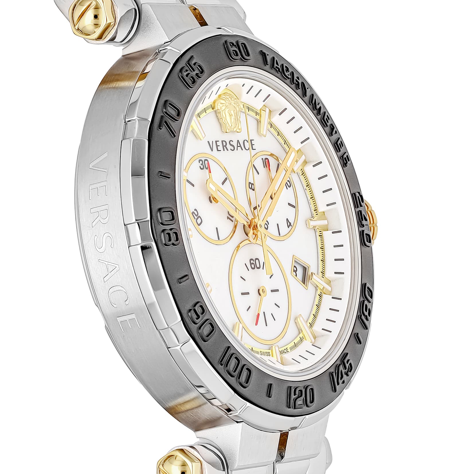 ヴェルサーチ 腕時計 メンズ VERSACE GRECA サファイアガラス ステンレスベルト スイス製 VEPM00520