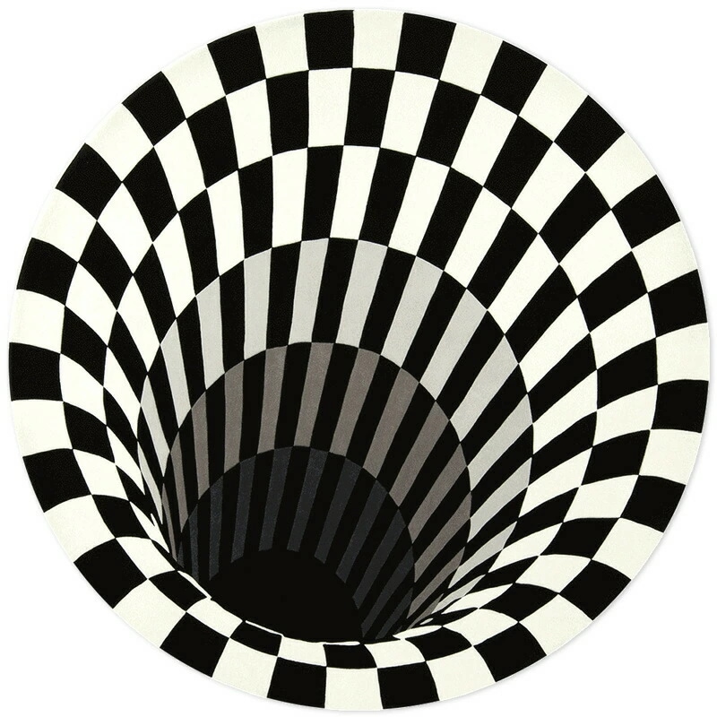マット 円形マット 直径160cm 錯視図形 アート 芸術 ラグマット ラグカーペット チェッカーボード Optical illusion art 防音 円形 シンプル おしゃれ 滑り止め付 部屋用 マット 円形マット 直径160cm 錯視図形 アート 芸術 ラグマット ラグカーペット チェッカーボード Optical illusion art 防音 円形 シンプル おしゃれ 滑り止め付 部屋用
