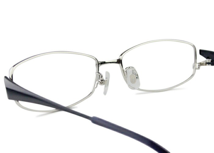 メガネ kh9165 c.1 シルバー/ダークネイビー MADE IN JAPAN
