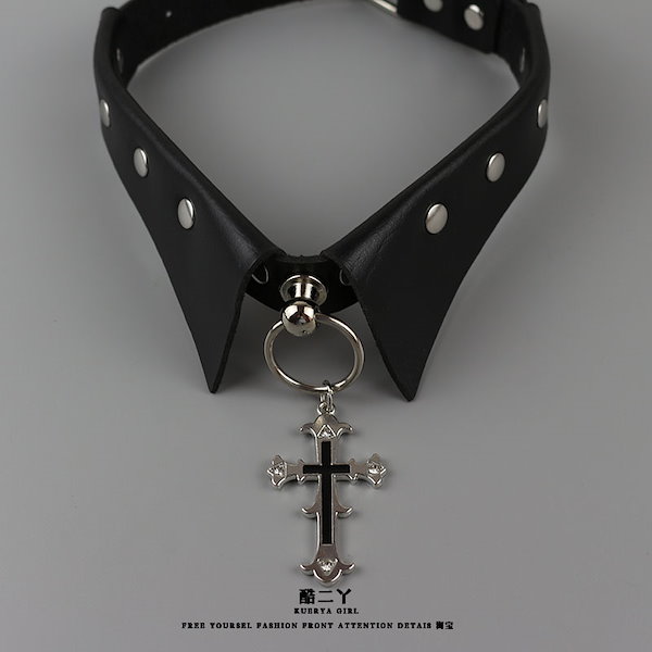 【☆専用☆】ハロウィチョーカー　140本 Qoo10] ハロウィン付け襟クロスカラーダークゴシッ