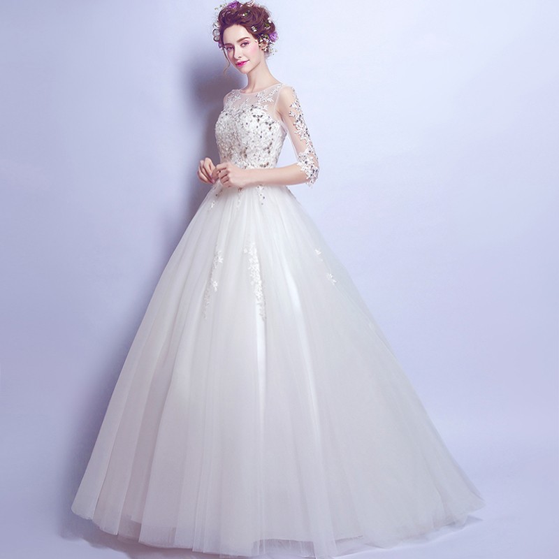 ウェディングドレス 前撮り 花嫁 ロングドレス 袖あり プリンセスラインドレス 結婚式 ワンピース 二次会 花 パーティードレス 豪華ドレス 透け感 フォーマルドレス かわいい きれいめ イブニングド ウェディングドレス 前撮り 花嫁 ロングドレス 袖あり プリンセスラインドレス 結婚式 ワンピース 二次会 花 パーティードレス 豪華ドレス 透け感 フォーマルドレス かわいい きれいめ イブニングド