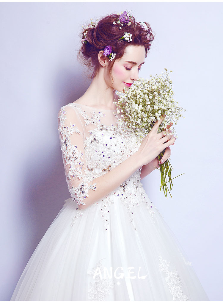 ウェディングドレス 前撮り 花嫁 ロングドレス 袖あり プリンセスラインドレス 結婚式 ワンピース 二次会 花 パーティードレス 豪華ドレス 透け感 フォーマルドレス かわいい きれいめ イブニングド ウェディングドレス 前撮り 花嫁 ロングドレス 袖あり プリンセスラインドレス 結婚式 ワンピース 二次会 花 パーティードレス 豪華ドレス 透け感 フォーマルドレス かわいい きれいめ イブニングド