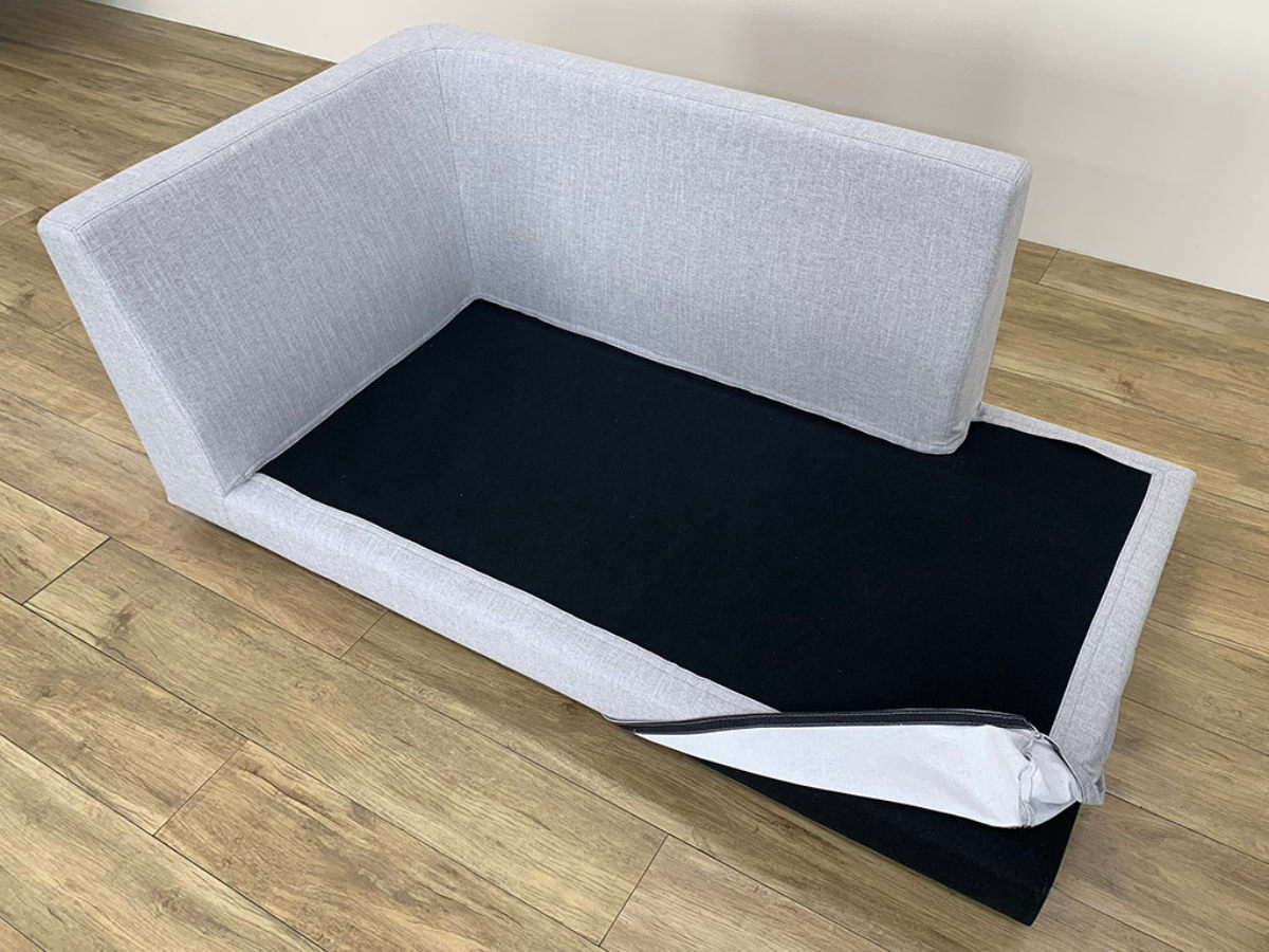カウチソファ 幅226cm 左カウチ L字 コーナー ソファ ファブリック 布 ポケットコイル 北欧風 シンプル スタイリッシュ グレー 2人掛け 3人掛け 開梱設置_6