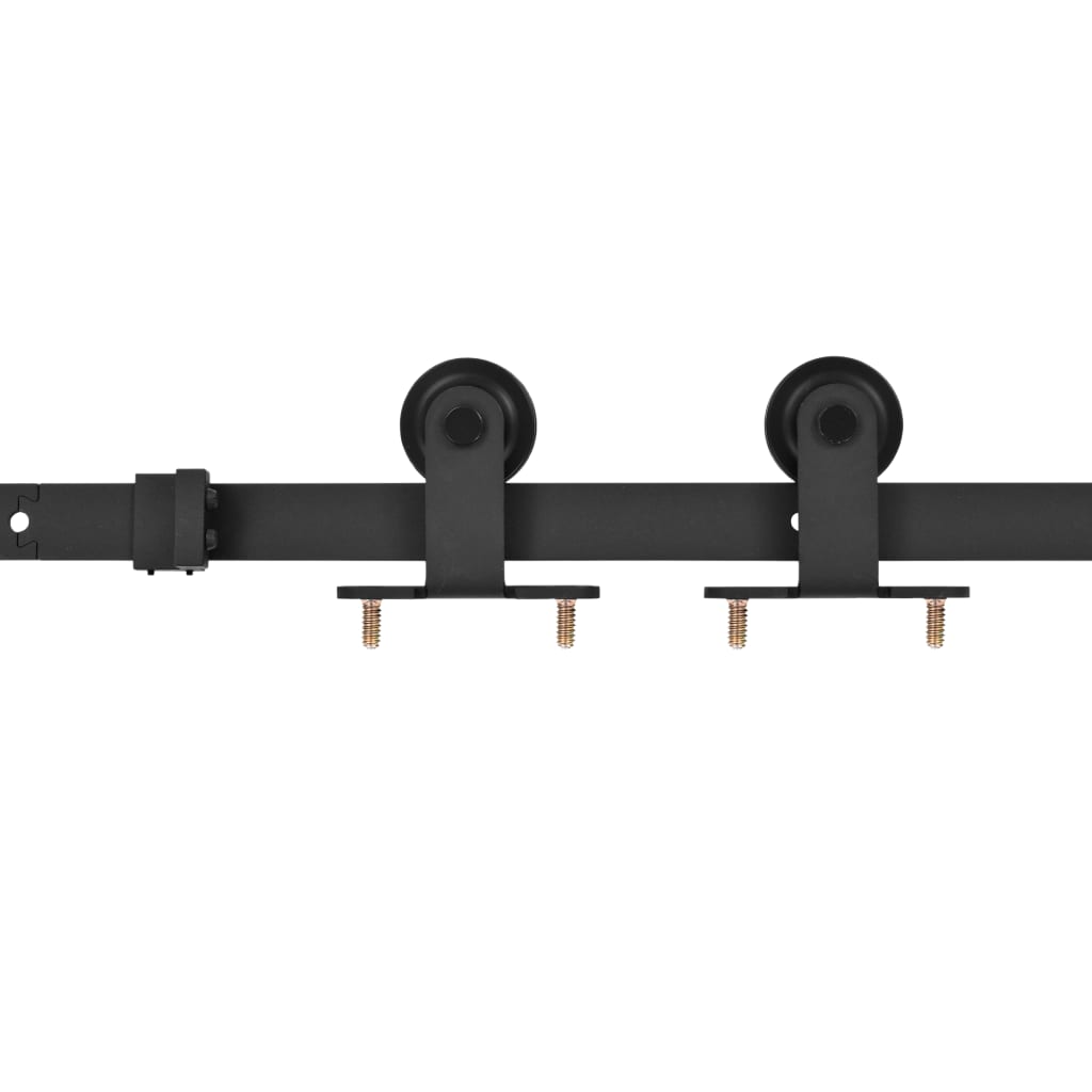 スライド式ドア SKIEN 金具キット 200cm スチール製 ブラック スライド式ドア SKIEN 金具キット 200cm スチール製 ブラック