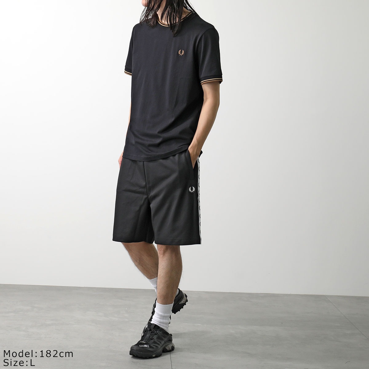 フレッドFRED PERRY フレッドペリー ハーフパンツ TAPED TRICOT フレッドFRED PERRY フレッドペリー ハーフパンツ TAPED TRICOT