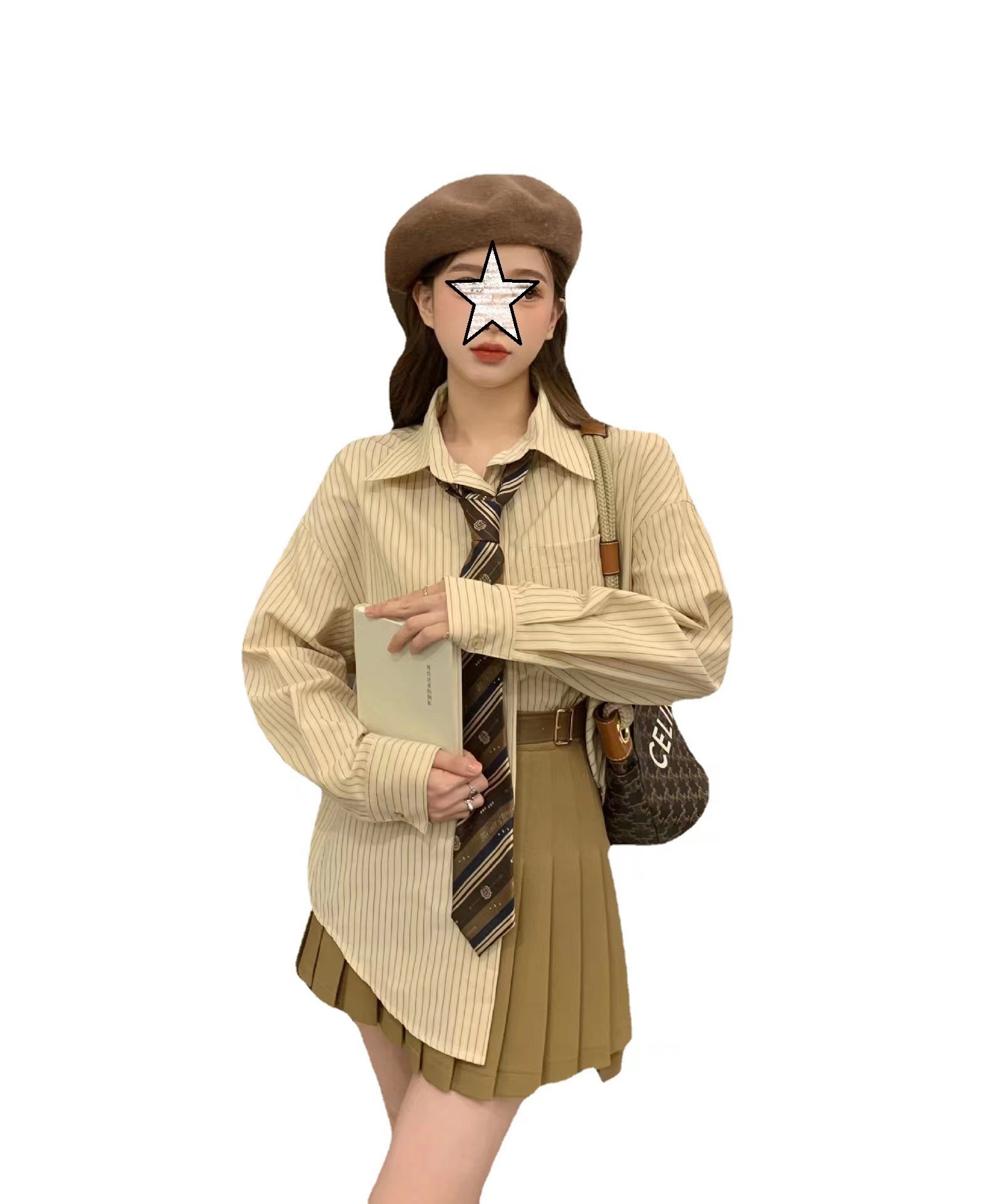 おしゃれなアカデミア風スーツ 高級感のある学生JK制服4点セット_8