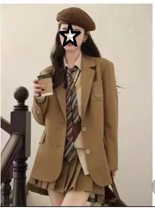 おしゃれなアカデミア風スーツ 高級感のある学生JK制服4点セット_11