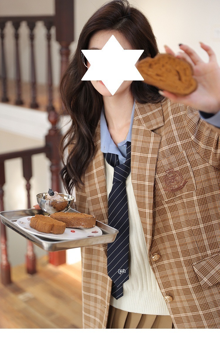 おしゃれなアカデミア風スーツ 高級感のある学生JK制服4点セット_13