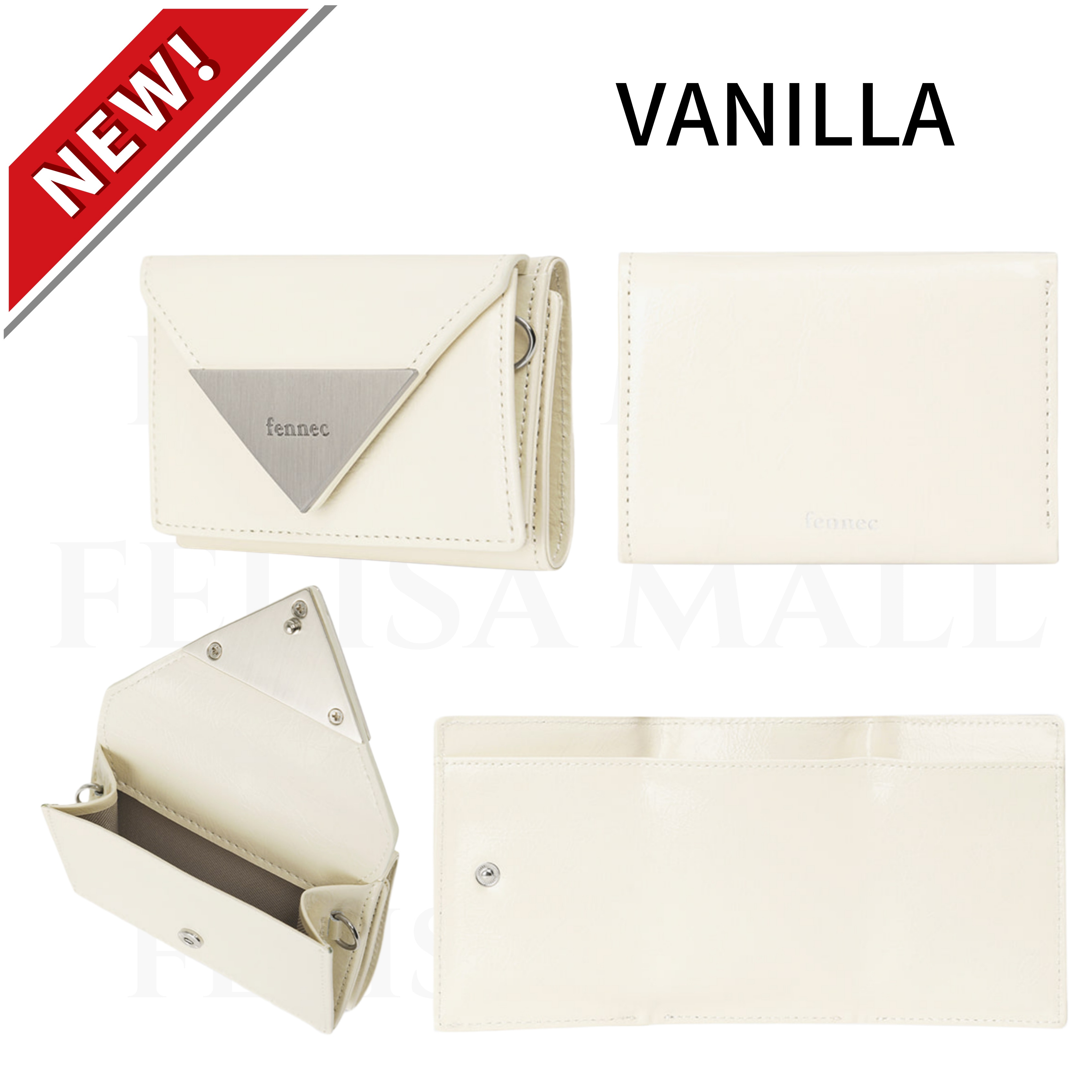 [FENNEC] 女性財布 3段 韓国財布 韓国ファッション CRINKLE TRIANGLE TRIPLE WALLET_2