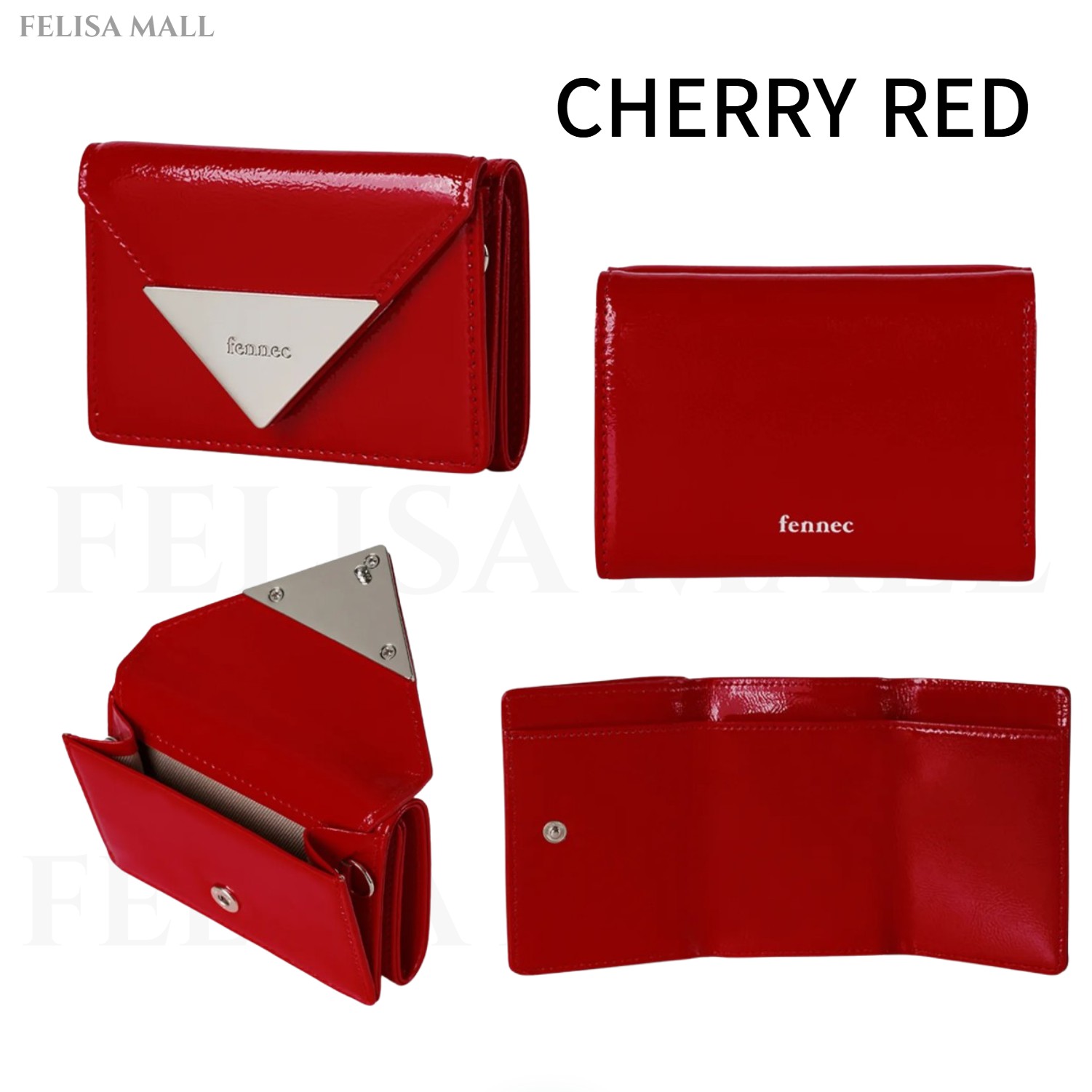 [FENNEC] 女性財布 3段 韓国財布 韓国ファッション CRINKLE TRIANGLE TRIPLE WALLET_10