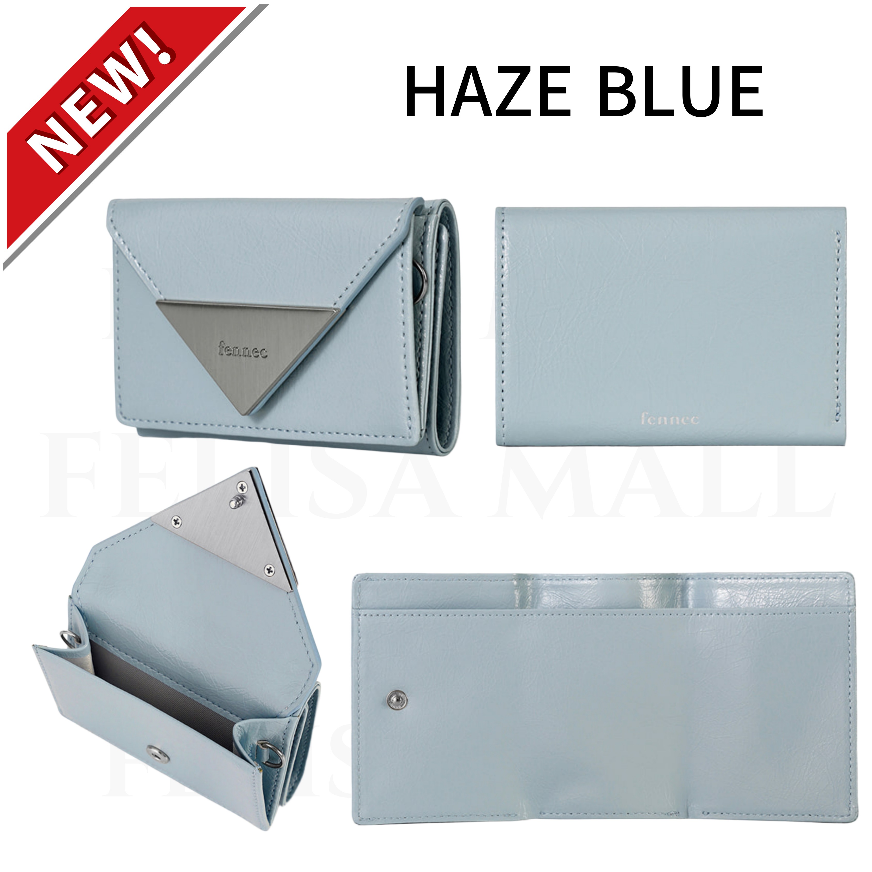 [FENNEC] 女性財布 3段 韓国財布 韓国ファッション CRINKLE TRIANGLE TRIPLE WALLET_13