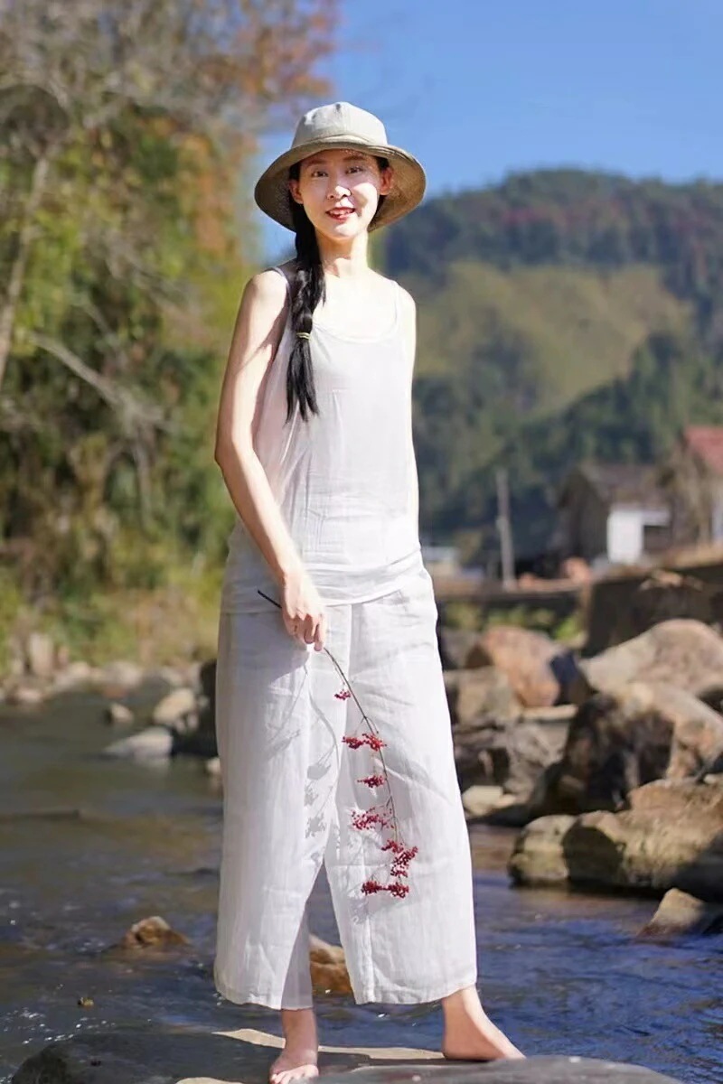 【急速出荷!】ンワンドパンツ 麻パンツ 綿裏地 ウエストゴム ホワイト 春夏 リラクシー 体系カバー 綺麗め リゾート 海辺 花見 締め付けない 20代 30代 40代 50代 60代 【急速出荷!】ンワンドパンツ 麻パンツ 綿裏地 ウエストゴム ホワイト 春夏 リラクシー 体系カバー 綺麗め リゾート 海辺 花見 締め付けない 20代 30代 40代 50代 60代