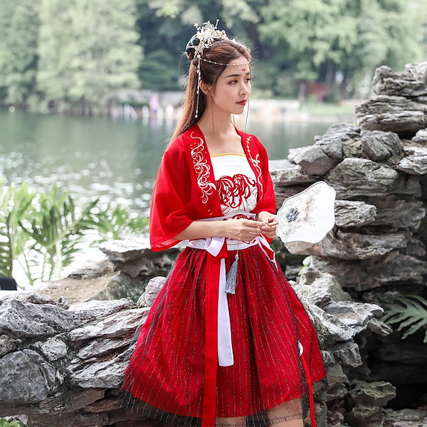 Qoo10] 中国古典唐装漢服レディース綺麗な中華風コ