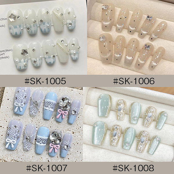 ネイルチップ ウェディング 結婚式 ブライダル 花嫁 フルオーダーネイル MOROSY199☆ブライダルネイル ウェディング 花嫁 結婚式 ブルー