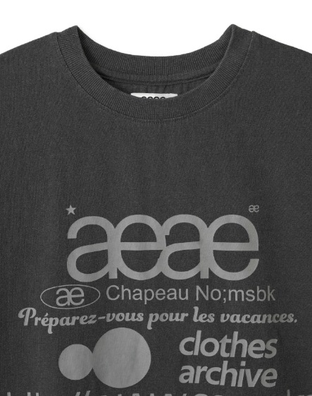 ★AEAE★ WEB LOGO TSHIRTS [PIGMENT BLACK] 에이이에이이(AEAE) WEB LOGO T-SHIRTS [PIGMENT BLACK