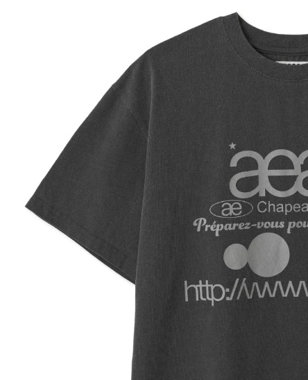 ★AEAE★ WEB LOGO TSHIRTS [PIGMENT BLACK] Challenger Pigment Logo Tee | Pepper Black