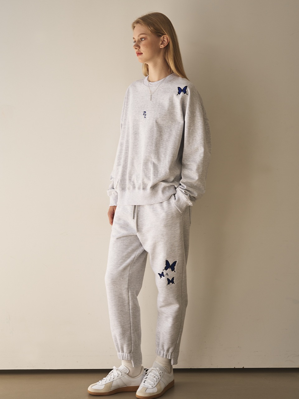 프시케 언발란스 조거 팬츠 (백메란지) 조거핏 트레이너 팬츠 프시케 언발란스 조거 팬츠 (백메란지) 조거핏 트레이너 팬츠