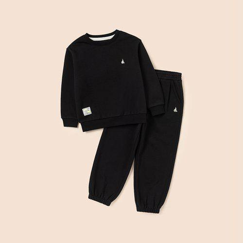 [BEANPOLE KIDS] グラフィックポイント上下セット - ブラック (BI5141U095)