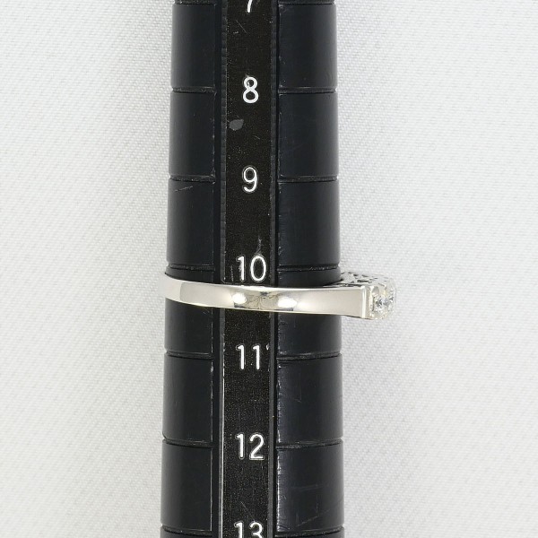 PT900 プラチナ リング 指輪 10号 ダイヤ 0.55 カード鑑別書 ジュエリー 中古_6
