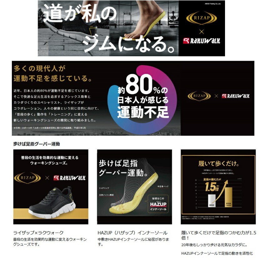 RAKUWALK (ラクウォーク)RL9212 レディス メッシュ素材ウォーキングシューズ 4E相当 ライザップコラボシューズ 歩くだけで足指から脚全体の活性化