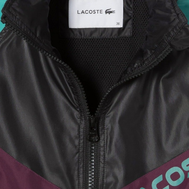 ラコステレディースカラーマッチングロングトラックジャケット BF1567-53N KRI