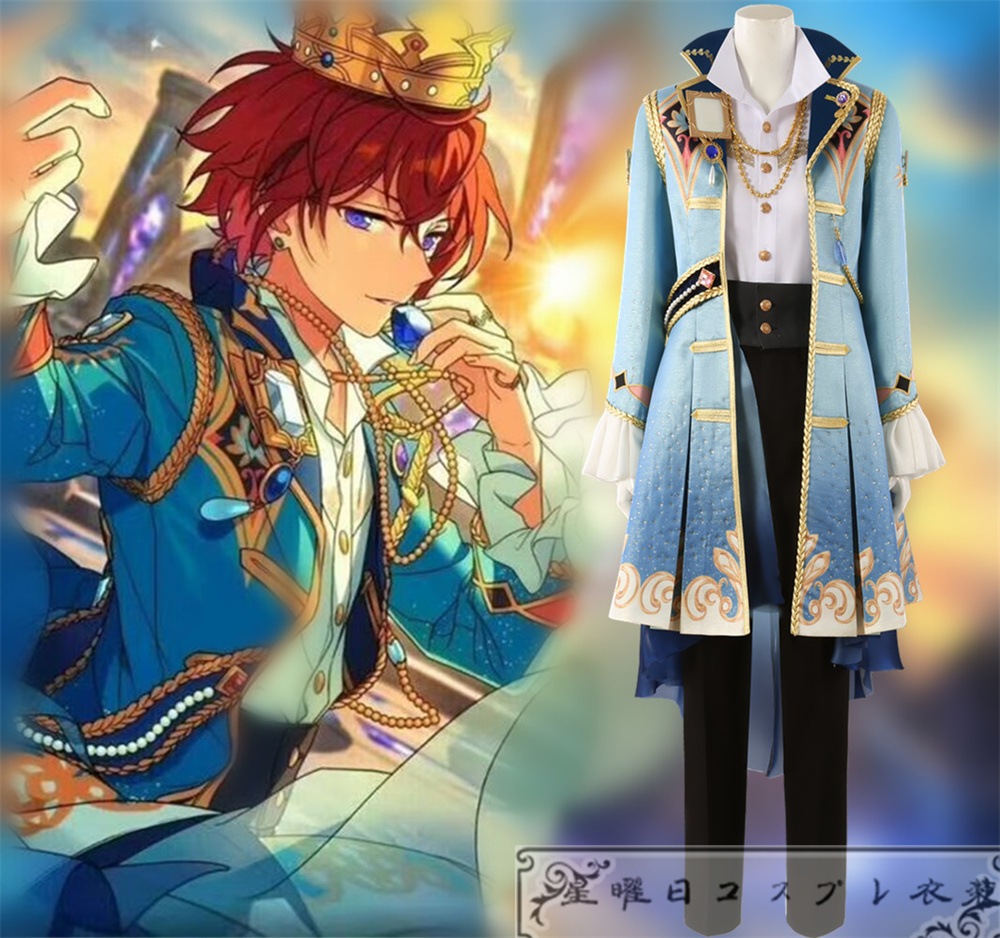 ES あんさんぶるスターズ Knights 戴く冠決意のギャンビット 朱桜司 月永レオ 鳴上嵐 瀬名泉 朔間凛月 コスプレ衣装 コスチューム ハロウィン 装服 仮装