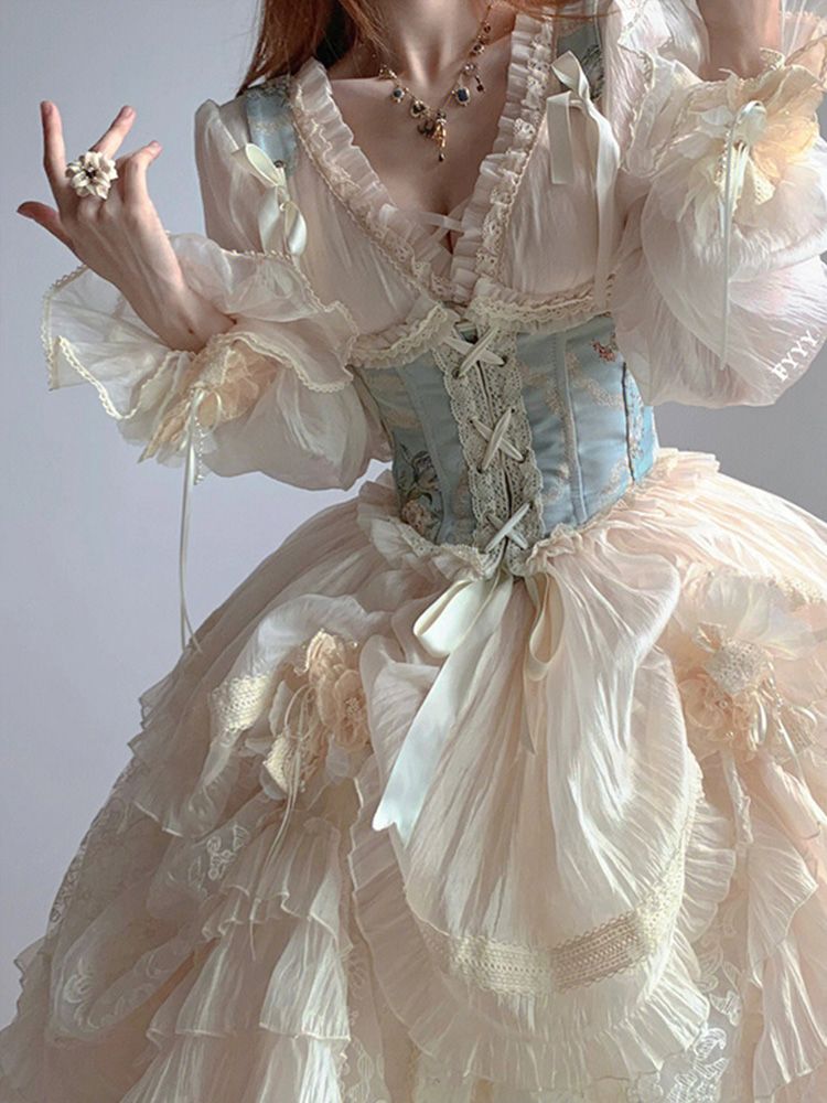 Lolita 花の結婚ゴージャスなモデルのスーツの女性のドレスエレガントミッシーウエストバンドヘビーデューティプリンセスドレス Lolita 花の結婚ゴージャスなモデルのスーツの女性のドレスエレガントミッシーウエストバンドヘビーデューティプリンセスドレス