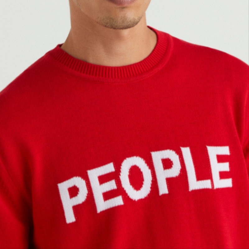 (ベネトン) ベネトンレタリングカラーニットウェア 2F_1394K101W_911 (ベネトン) ベネトンレタリングカラーニットウェア 2F_1394K101W_911